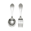 Reed & Barton Pointed Antique 2 Piece Utensil Baby Set